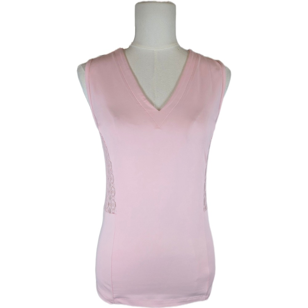 Original Penguin First Blush Racquet & Paddle Lace Trim Tank Top